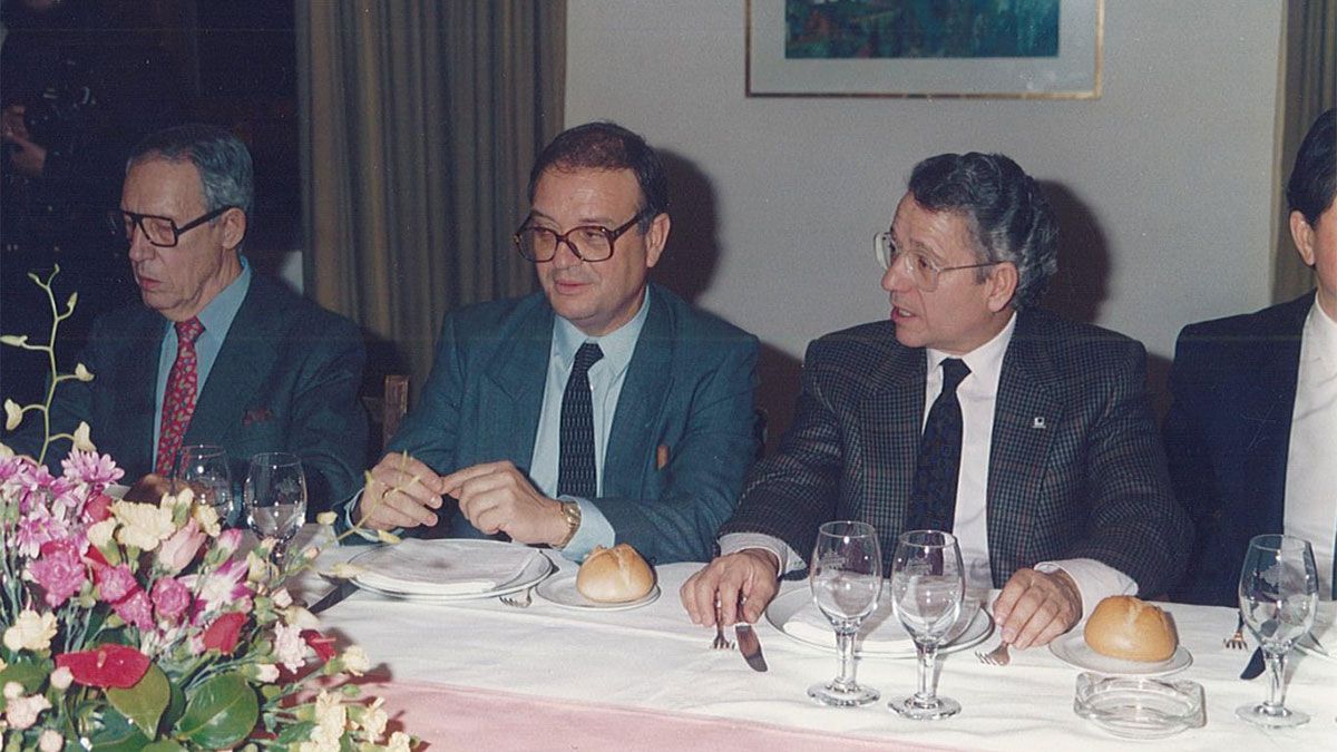 Luis González, a la derecha de la imagen.