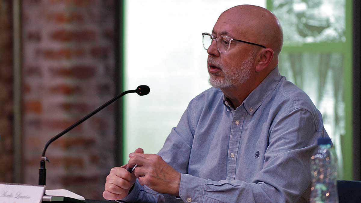 Aurelio Loureiro en la reciente presentación  en Sabero. | CARLOS GARCÍA ‘KUBALA’