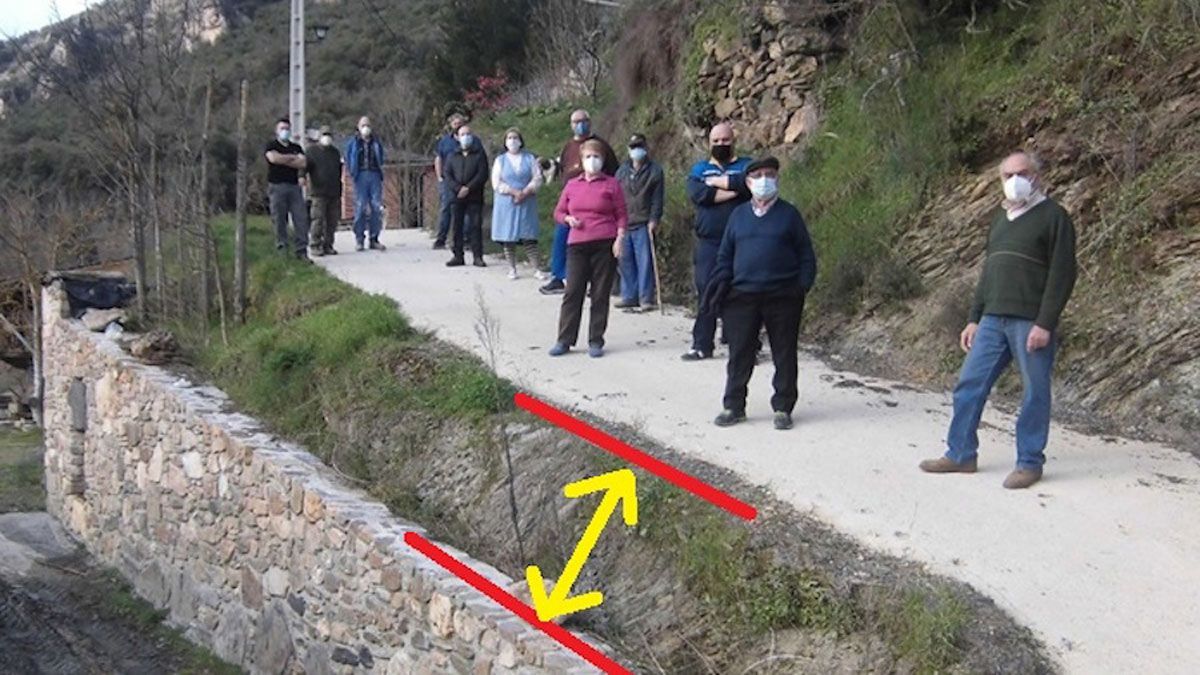 Estado de la calle que denuncia la Junta Vecinal.