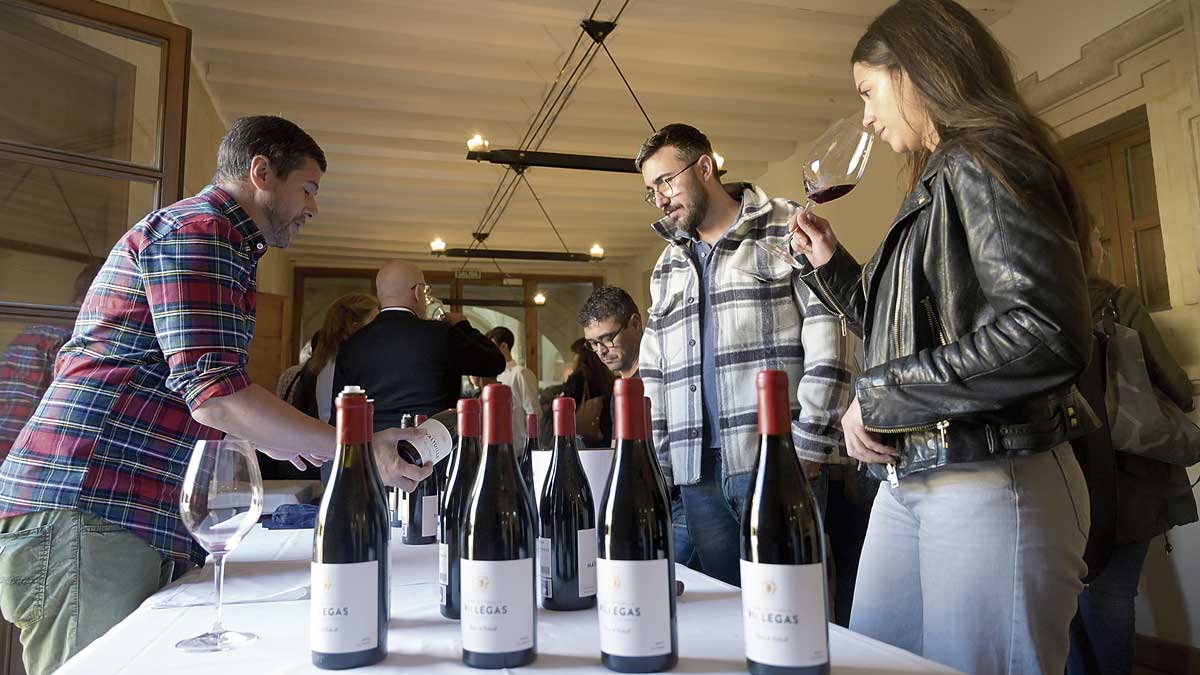 Un momento de la cata celebrada este lunes en San Isidoro. | JESÚS F. SALVADORES