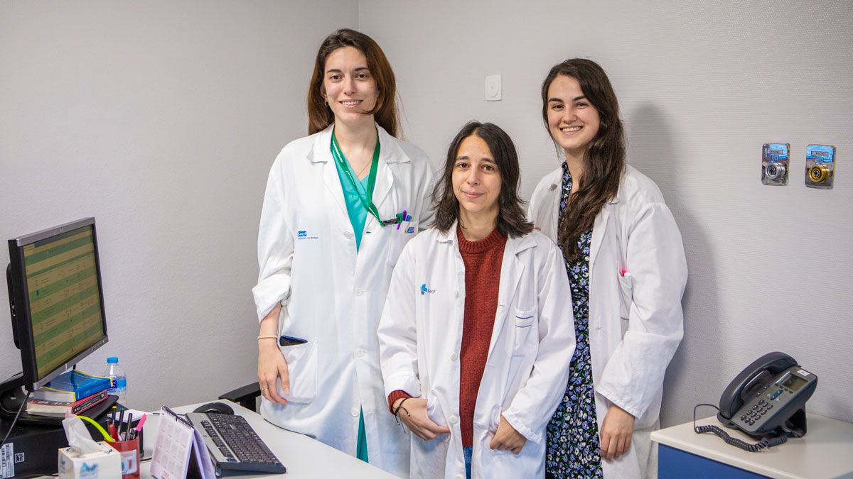 Las tres residentes premiadas. Las tres residentes premiadas.