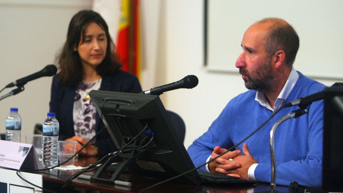 El jefe del Servicio de Espacios Naturales de la Dirección General de Medio Natural de la Junta, José Ignacio Molina, en la Uned. | César Sánchez (Ical)