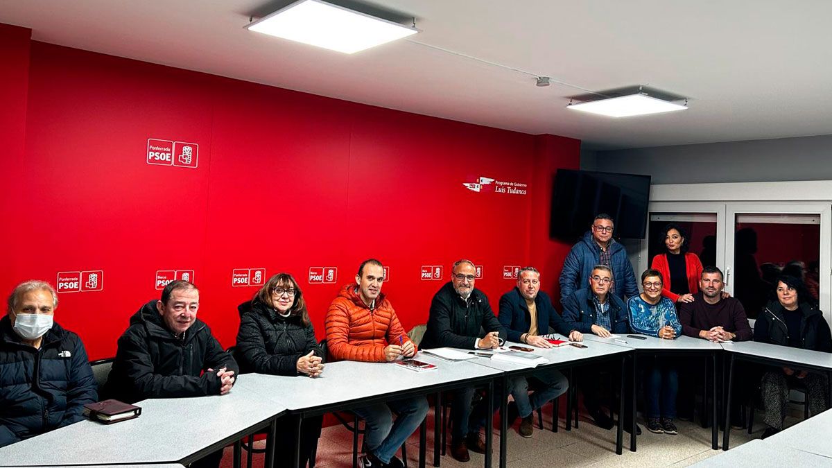 Reunión de la Ejecutiva del PSOE en Ponferrada.