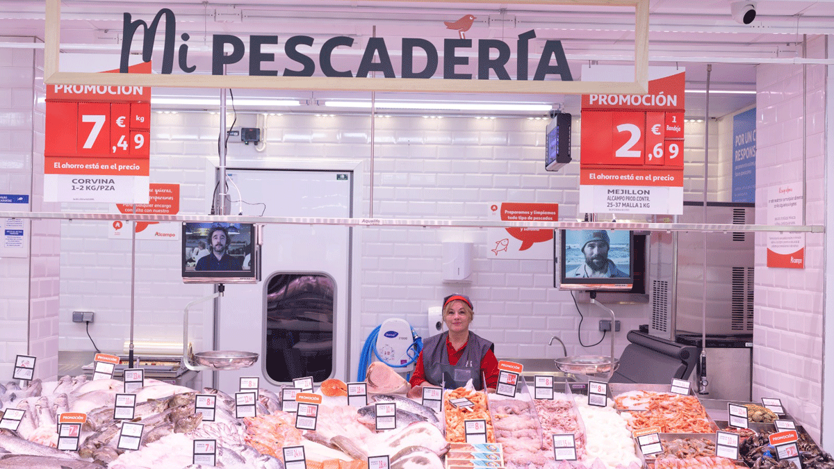 Pescadería de Alcampo.