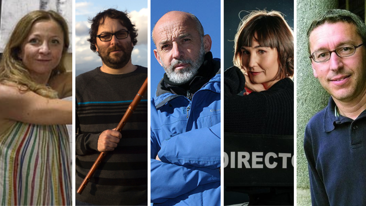 Marga Carnero, Rodrigo Martínez, Roberto Carro, Isabel Medarde y Pablo Andrés Escapa. | L.N.C.