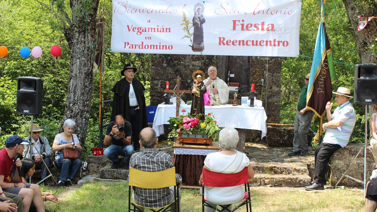 La misa y la procesión de San Antonio constituyeron los actos centrales de la romería celebrada en Pardomino. | ALFREDO HURTADO