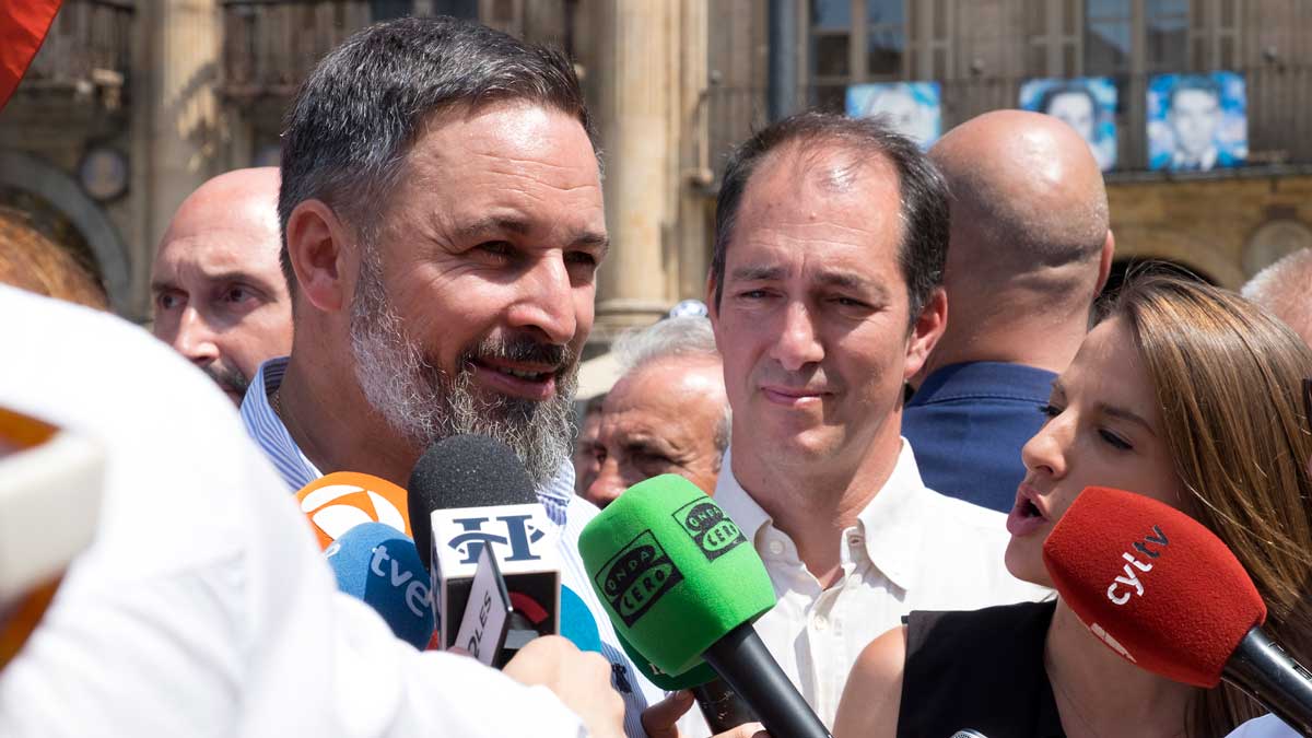 Santiago Abascal ha visitado Salamanca este jueves. | ICAL