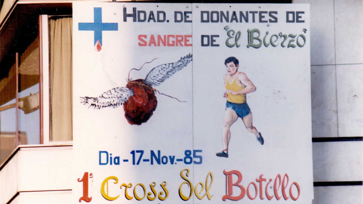 Imagen de un antiguo cartel de un clásico evento de la Hermandad de Donantes del Bierzo.