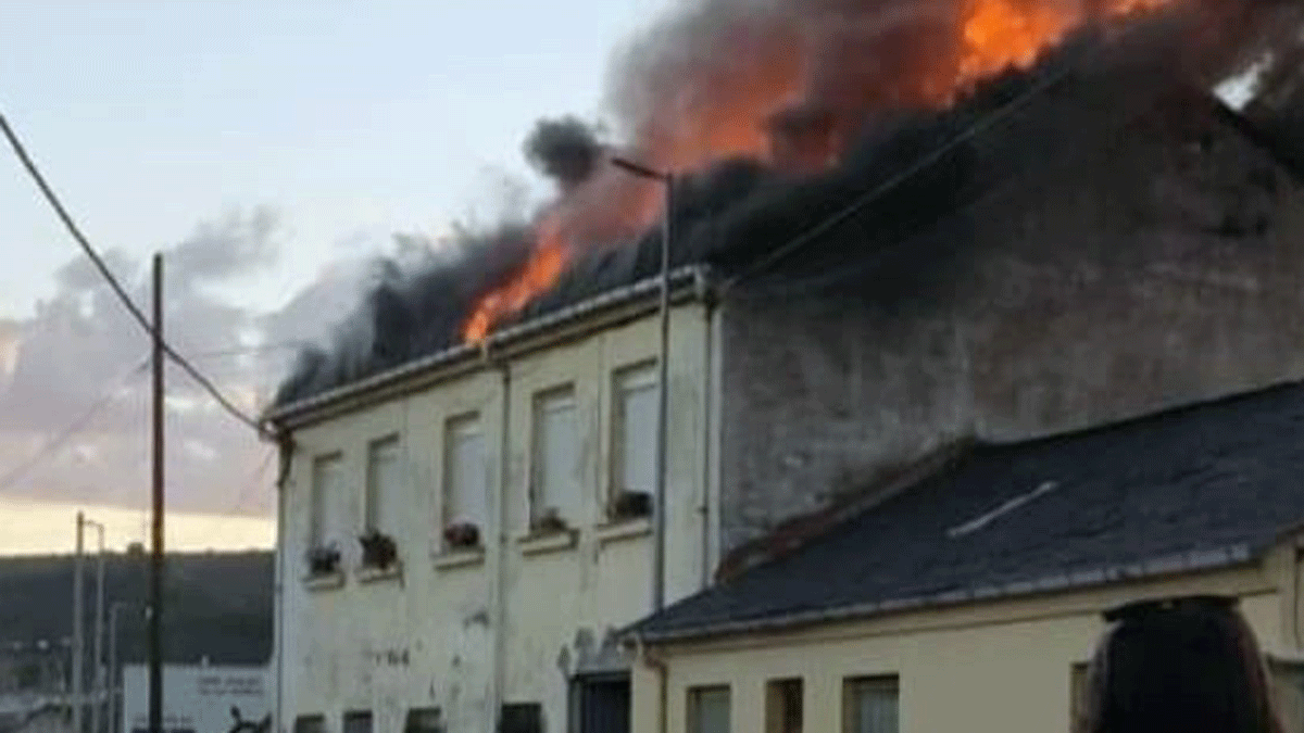 Incendio en la vivienda en Almázcara.