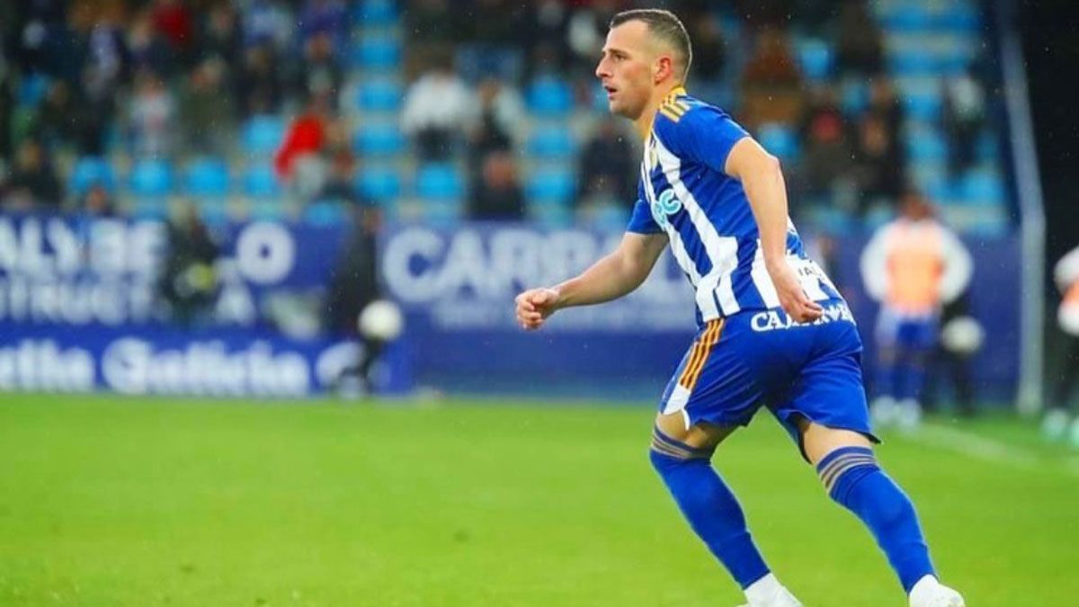 Ale Díez durante un partido con la Ponferradina | INSTAGRAM DE ALE Ale Díez durante un partido con la Ponferradina | INSTAGRAM DE ALE