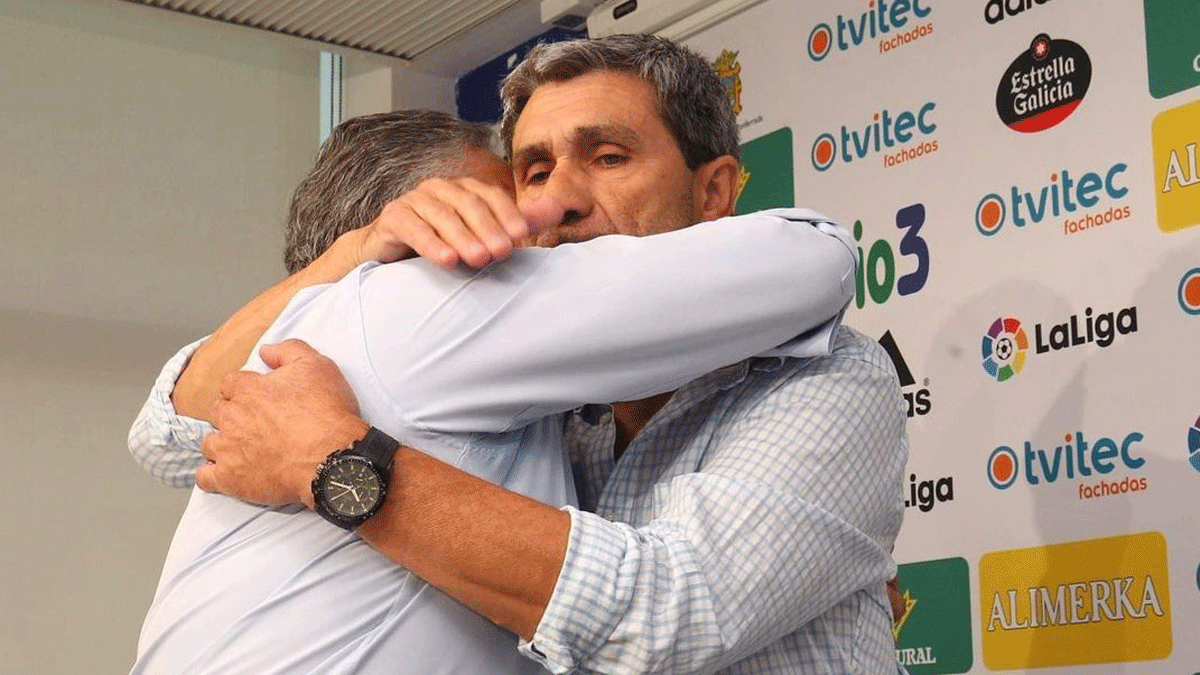Abrazo entre Tomás Nistal y José Fernández Nieto | SDP