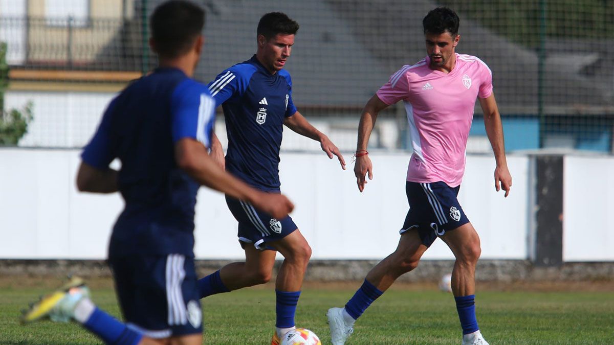 Imagen de Brais Abelenda y Pascanu durante un entrenamiento | SDP