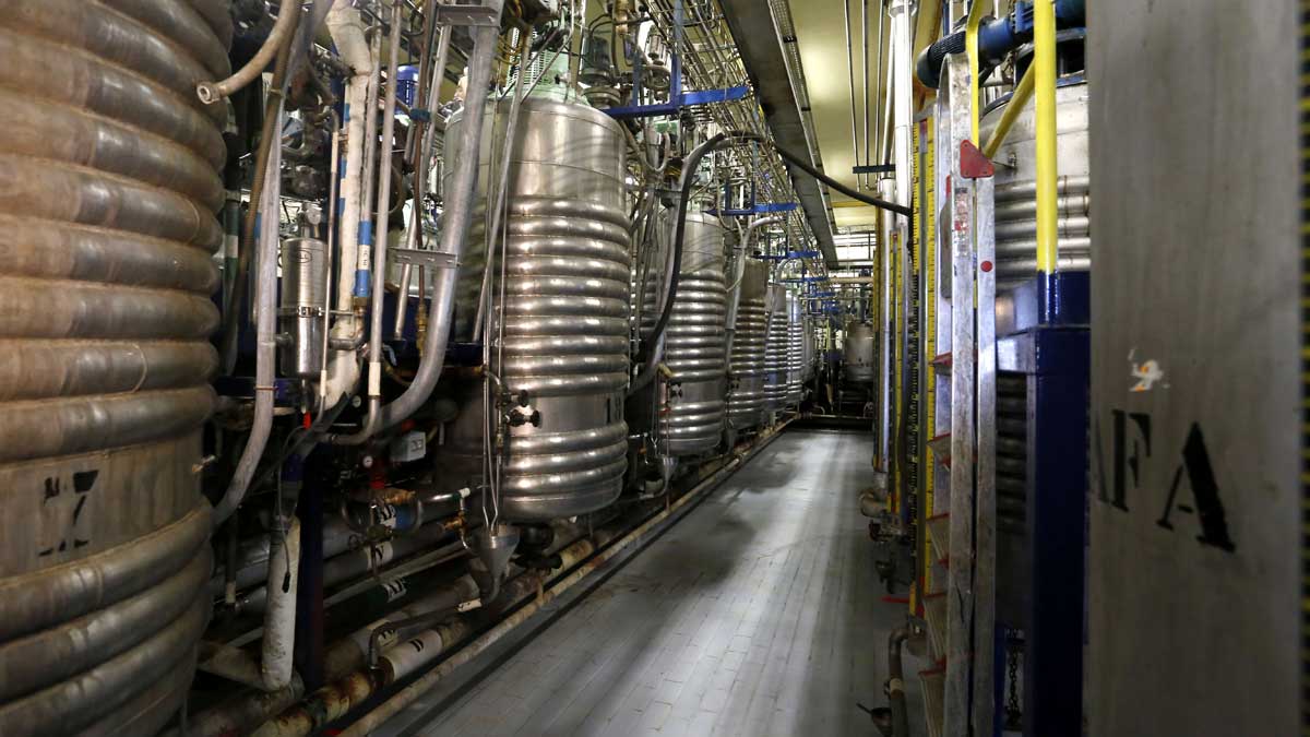 Imagen de una de las salas interiores de la fábrica de Antibióticos tomada en una jornada de puertas abiertas organizada por la nueva dirección. | CAMPILLO (ICAL)