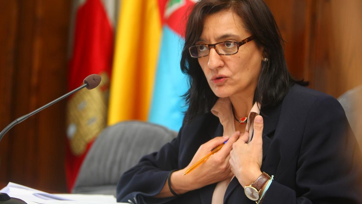 La portavoz del equipo de gobierno de Ponferrada, Amparo Vidal. | C. Sánchez (Ical)