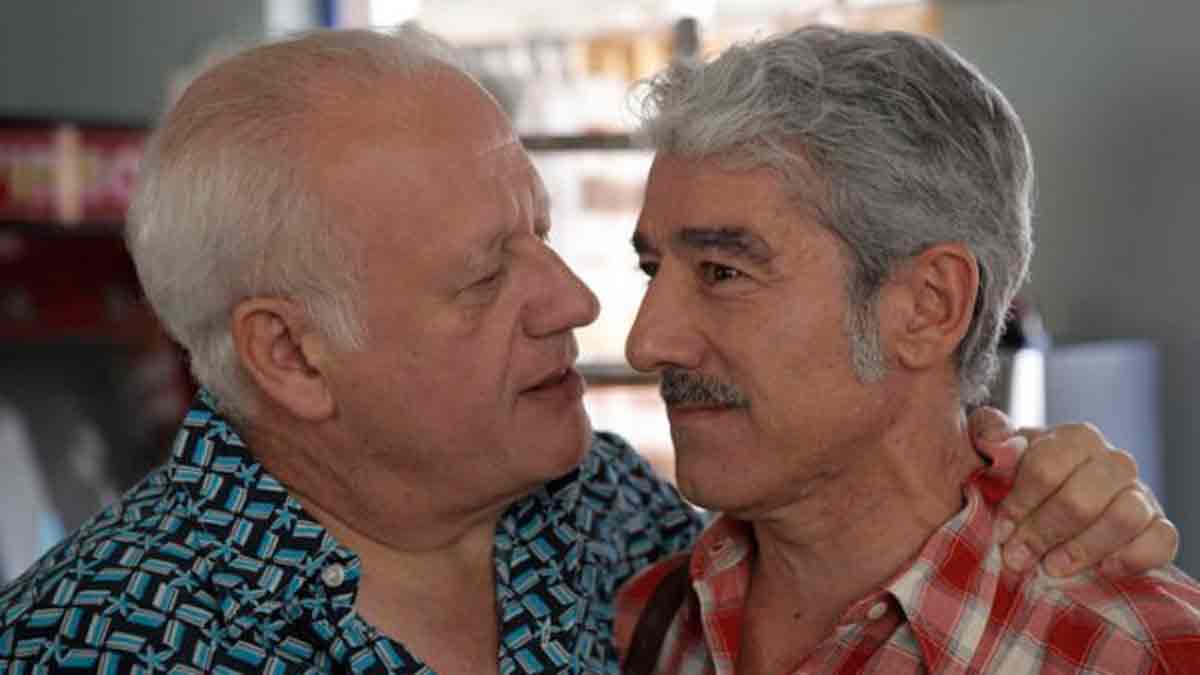 El actor y humorista gallego Sergio Pazos junto a Juan Echanove, compañero en la serie televisiva 'Cuéntame cómo pasó'.