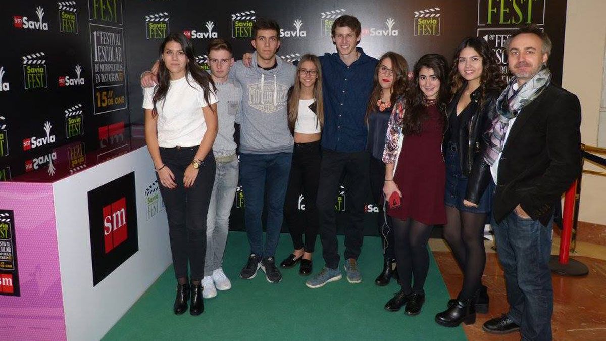 Alumnos del IES Europa recibieron el premio Saviafest en Madrid. | L.N.C.