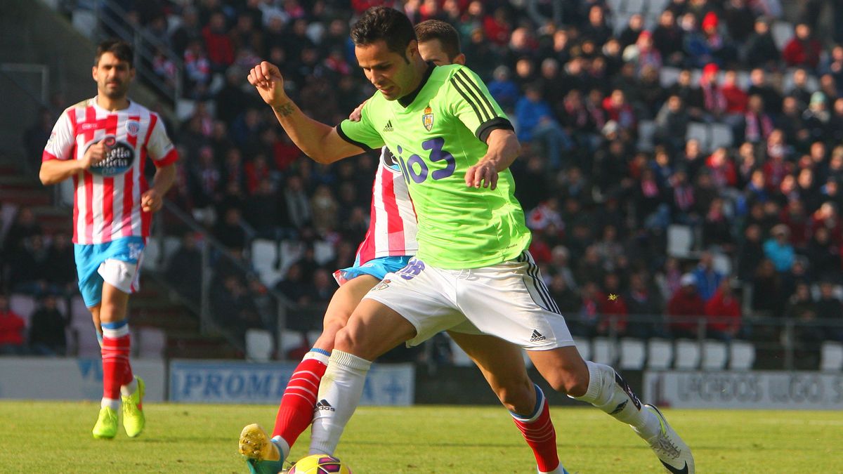 Acorán, en el partido de la temporada pasada en el Anxo Carro. | CÉSAR SÁNCHEZ