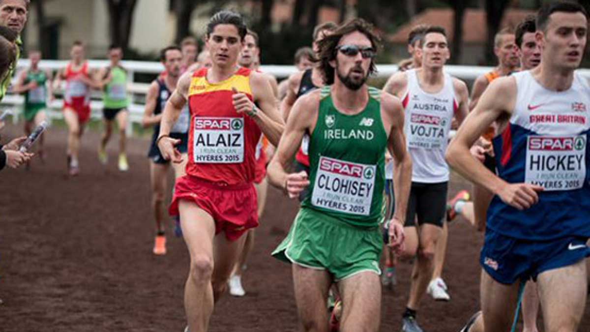 Roberto Alaiz, en un instante del Europeo de cross | @ROBERALAIZ