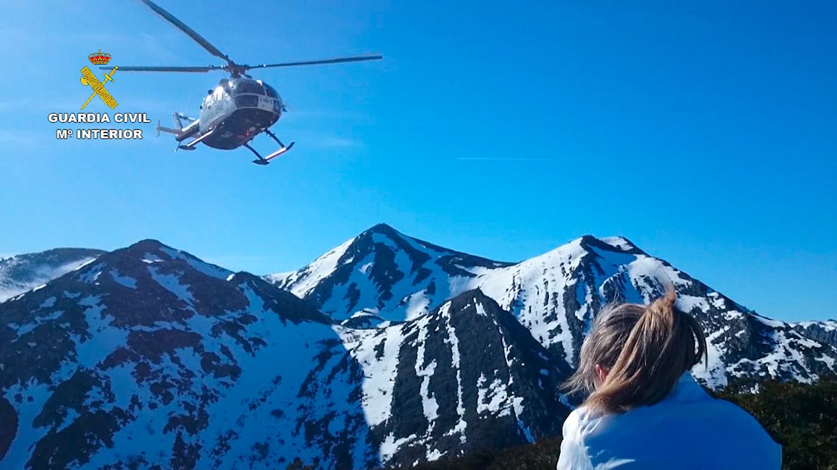 Es necesario extremar la precaución este sábado en la montaña leonesa para evitar situaciones como la de la imagen.