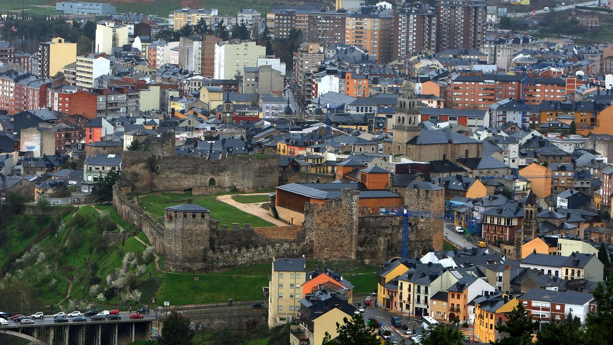 Imagen aérea de Ponferrada. | L.N.C.