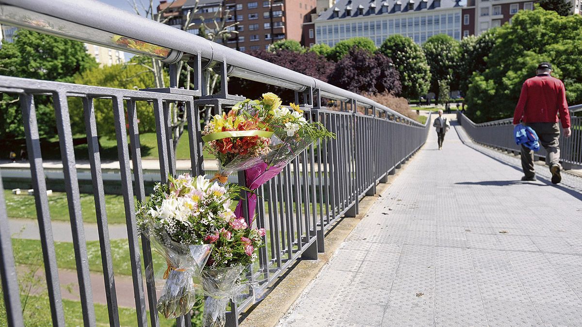 Isabel Carrasco fue asesinada el 12 de mayo de 2014 en la pasarela sobre el río Bernesga a plena luz del día. | MAURICIO PEÑA
