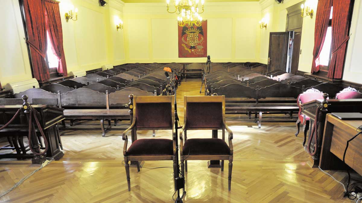 Sala de vistas en la que se celebrará el juicio por el crimen de Carrasco. | DANIEL MARTÍN