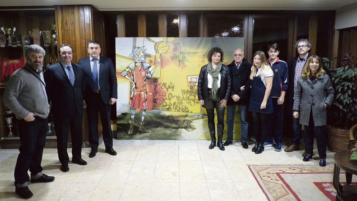 Representantes del colegio, familiares y amigos se sumaron al merecido homenaje a Salva Silva. | DANIEL MARTÍN