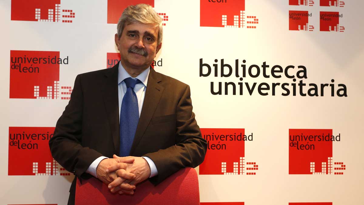 Juan Francisco García, candidato a rector de la Universidad de León. | CARLOS S. CAMPILLO (ICAL)
