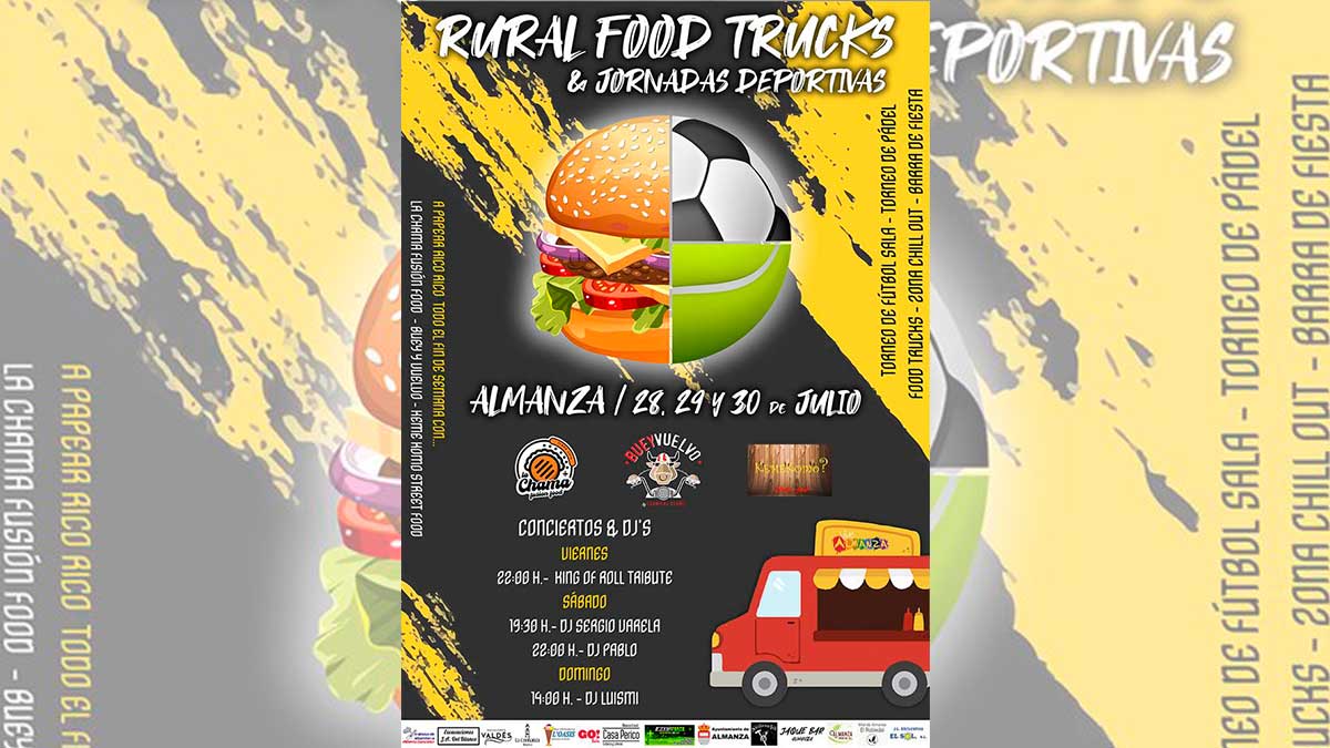 Cartel de 'Rural Foodtrucks & Jornadas Deportivas'. | L.N.C.