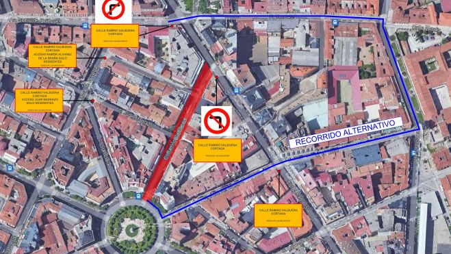 Desvío del tráfico en la fase 2. Desvío del tráfico en la fase 2.