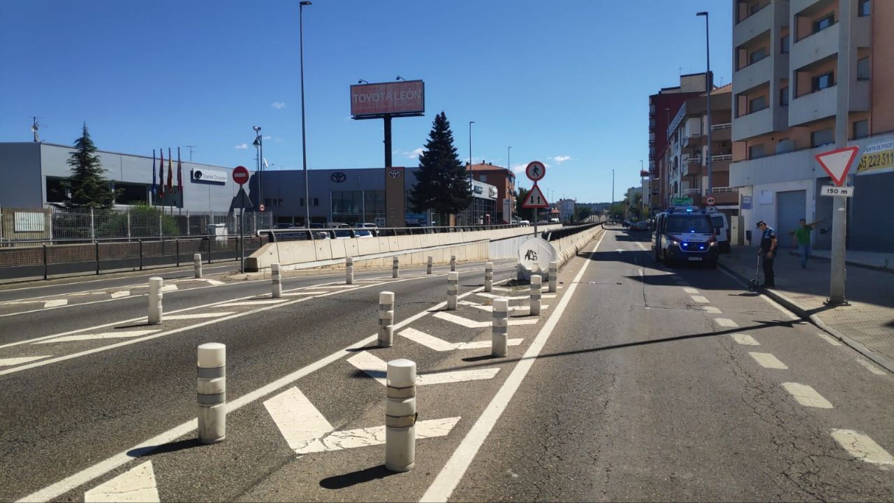 El accidente ha ocurrido junto al cruce de Michaisa. | L.N.C.