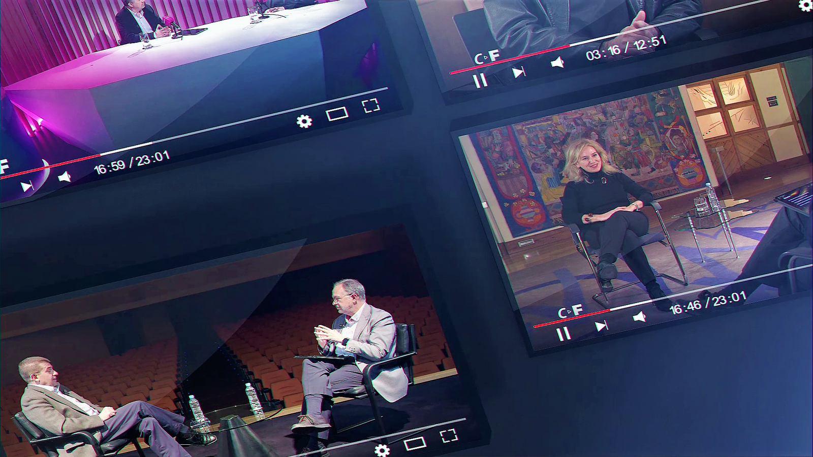 Varias entrevistas de Canal Fundos Fórum. | L.N.C.