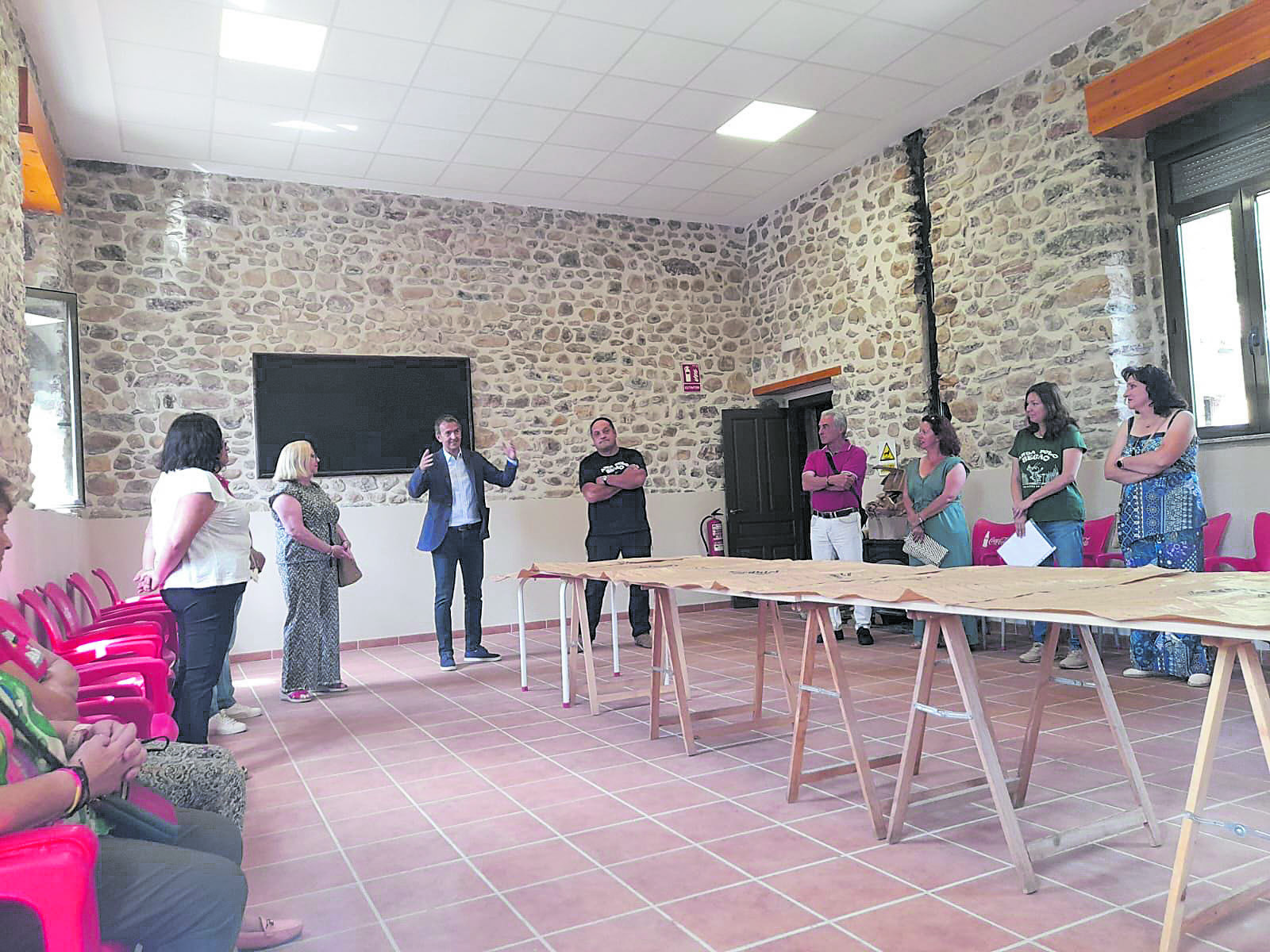 Inauguración en San Martín de La Tercia. | L.N.C.