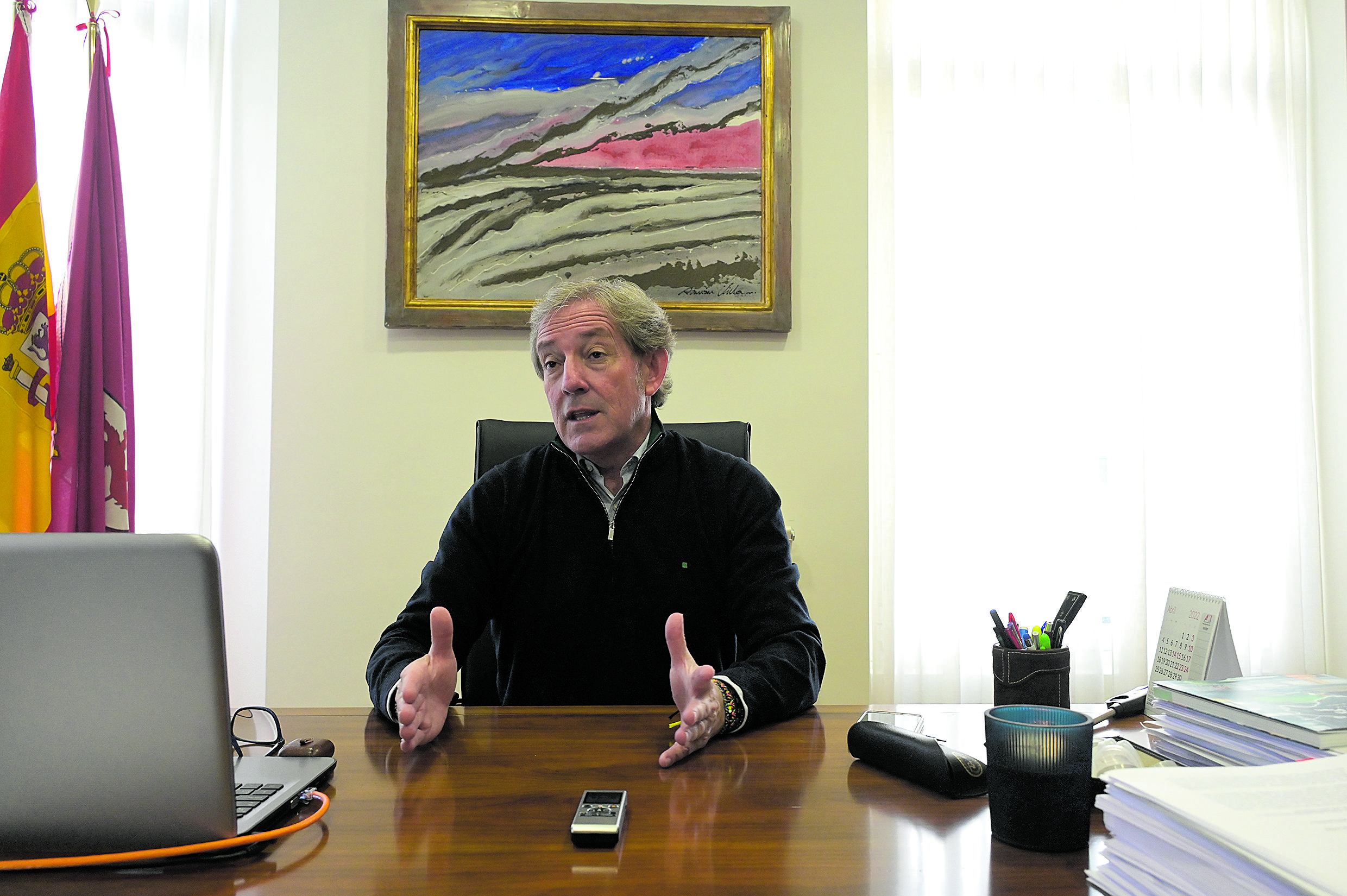 El presidente de la Cámara de Comercio de León, Javier Vega Corrales. | MAURICIO PEÑA 