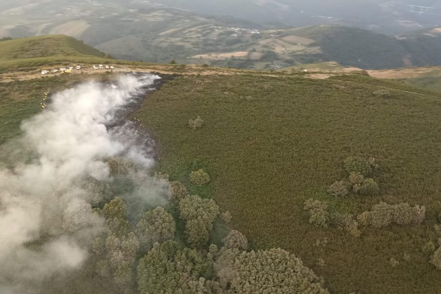 Imagen del fuego de Barjas. | BRIFTABUYO