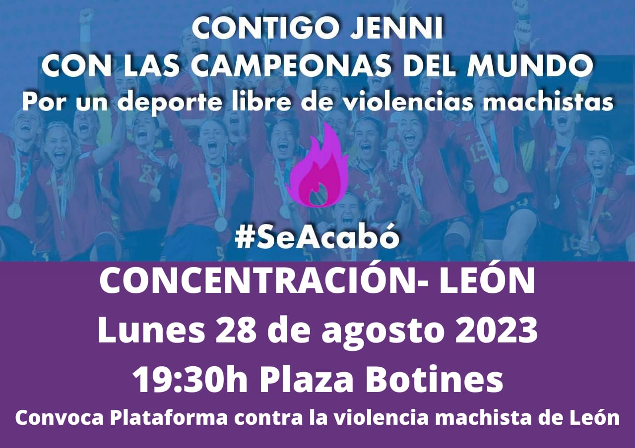 Convocatoria de concentración para este lunes en Botines a las 19:30 horas contra Luis Rubiales. | TWITTER