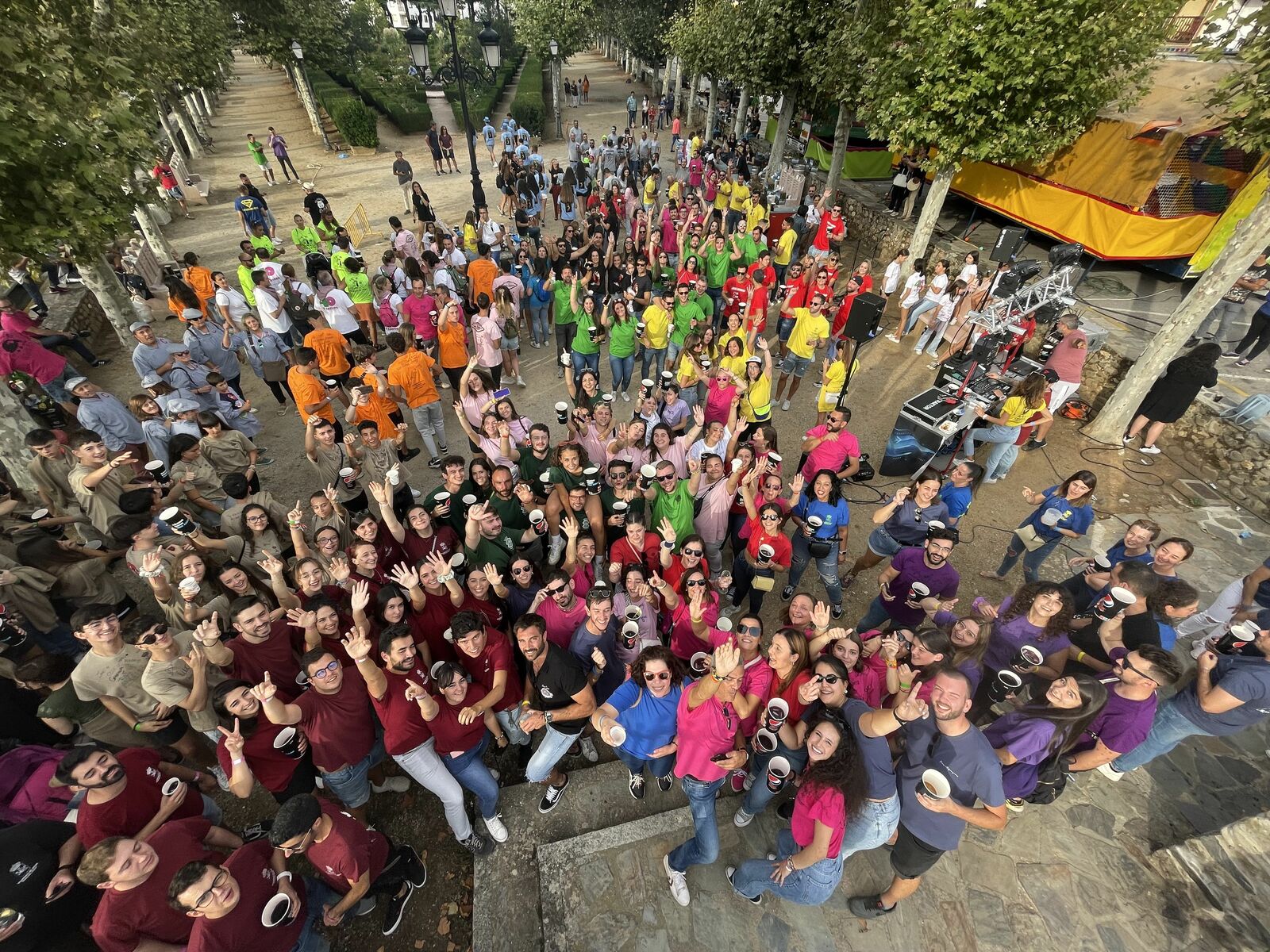 Foto de una de las ediciones anteriores del Encuentro de Peñas de Villafranca.