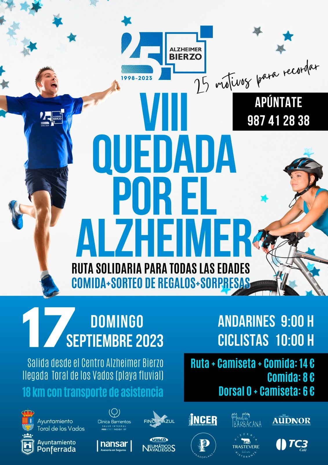 Cartel de la quedada por el Alzheimer.