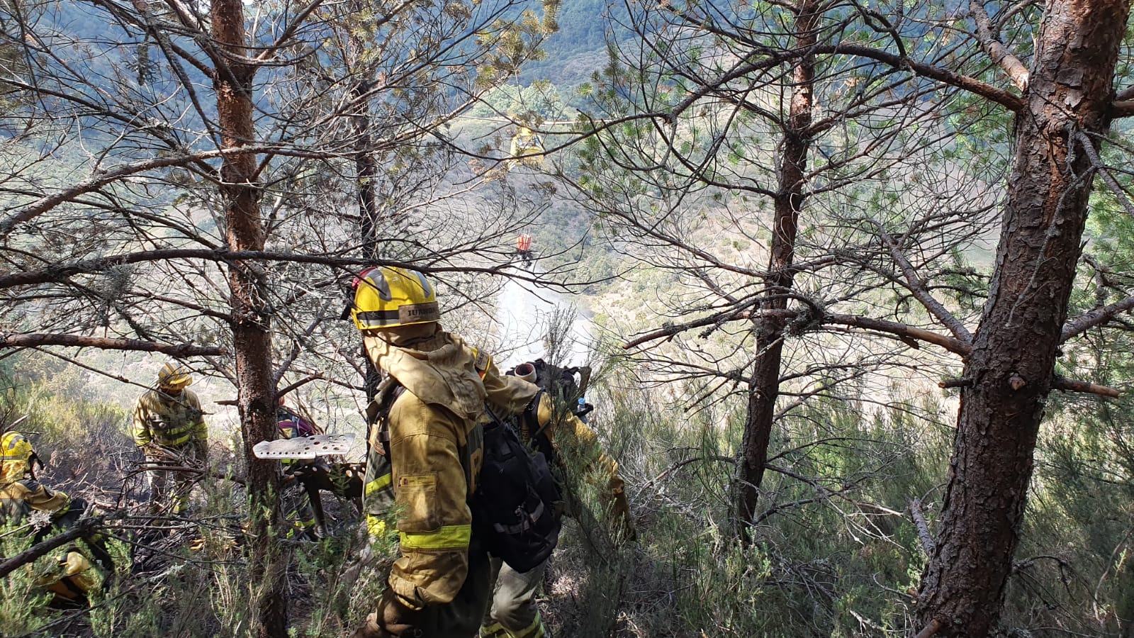 La Brif de Tabuyo del Monte ha participado en las tareas de extinción. | @BRIFTABUYO