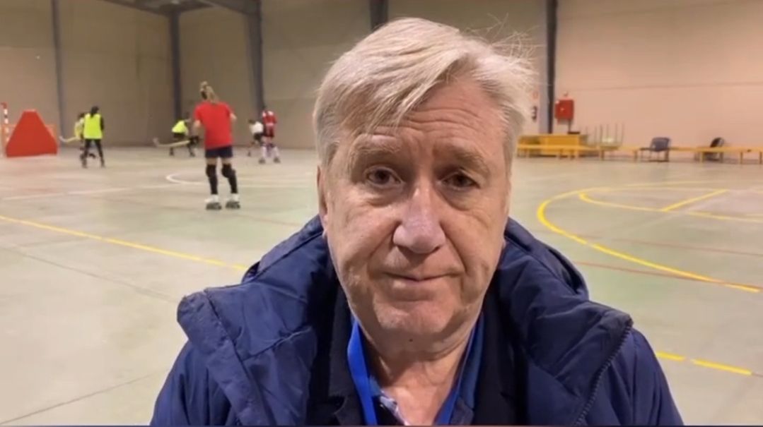 Carlos Figueroa durante la previa de un partido | BEMBIBRE HOCKEY CLUB