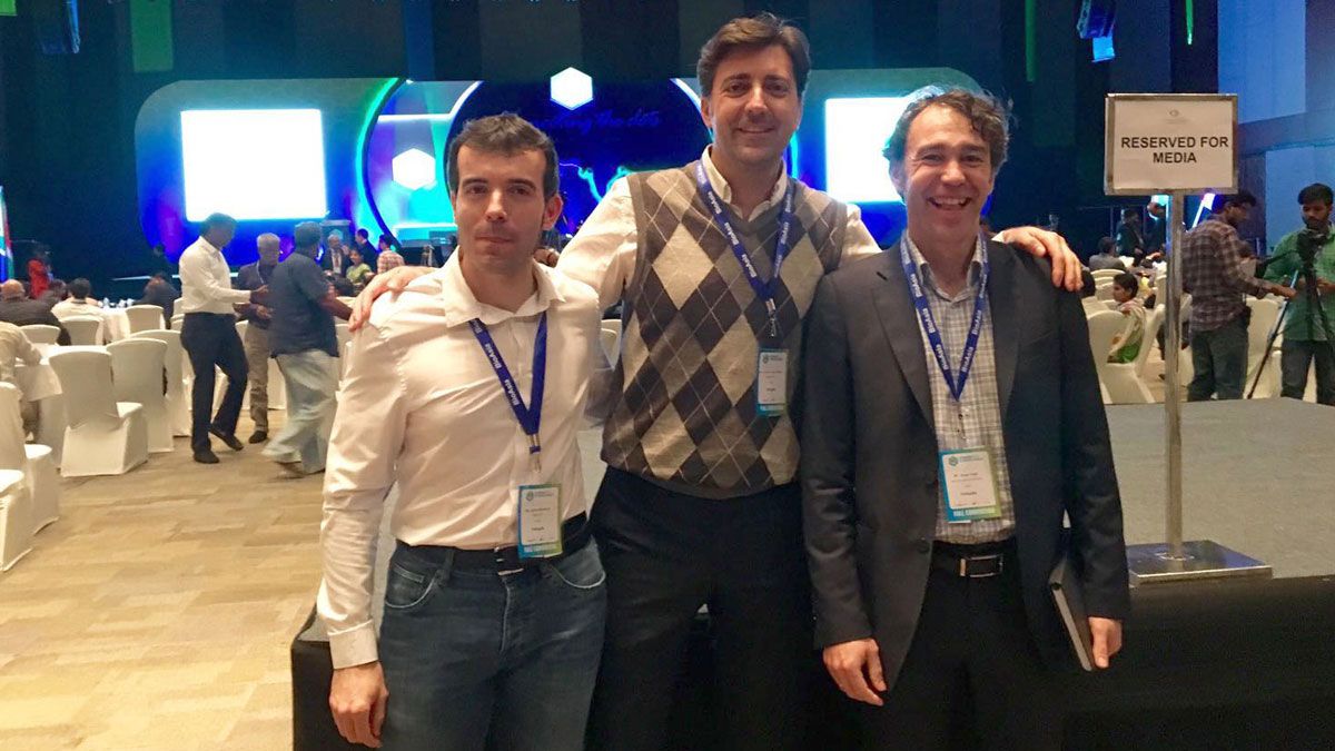 Jorge Vega (Enosán), Carlos Barreiro (Inbiotec) y José María Langarón (Bioinicia). | ICAL