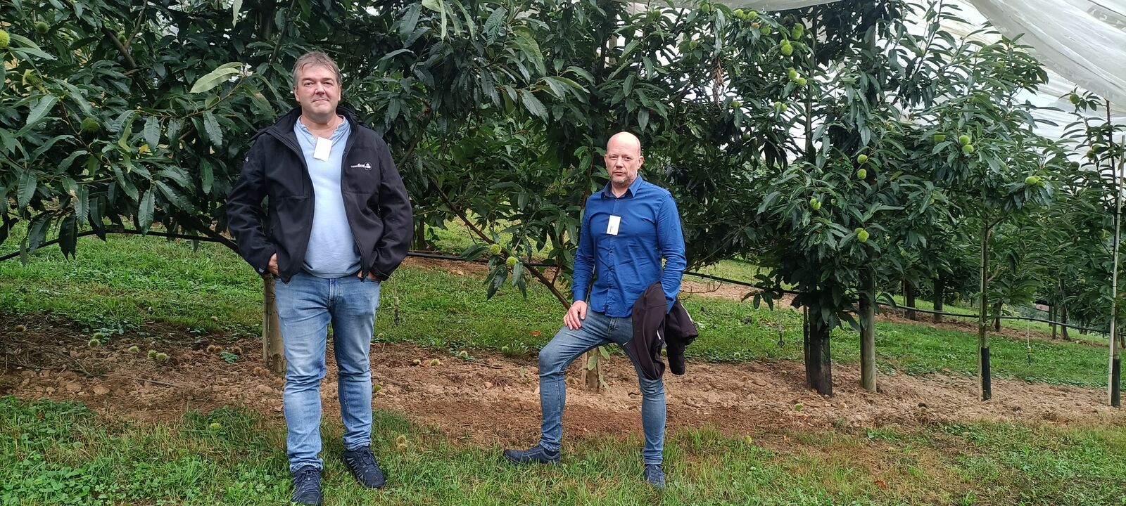 Visita de los delegados de la Mesa del Castaño al encuentro.