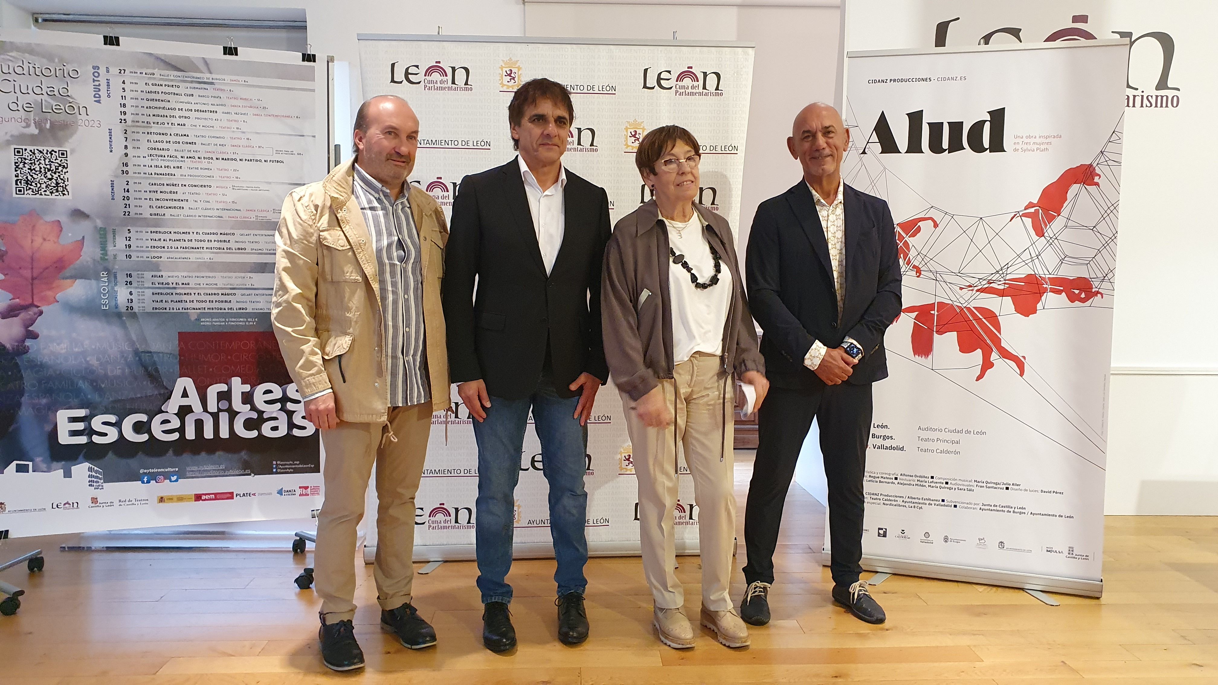 Alfonso Ordóñez y Alberto Estébanez acompañaron a Elena Aguado en la presentación de San Marcelo. | L.N.C.