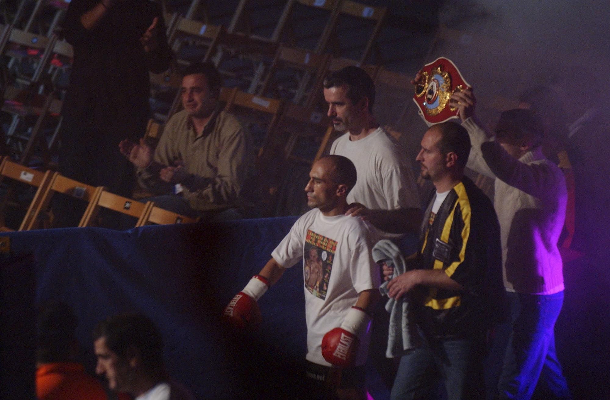 Arrojo, junto a Mata antes de un combate por el campeonato del mundo. | MAURICIO PEÑA