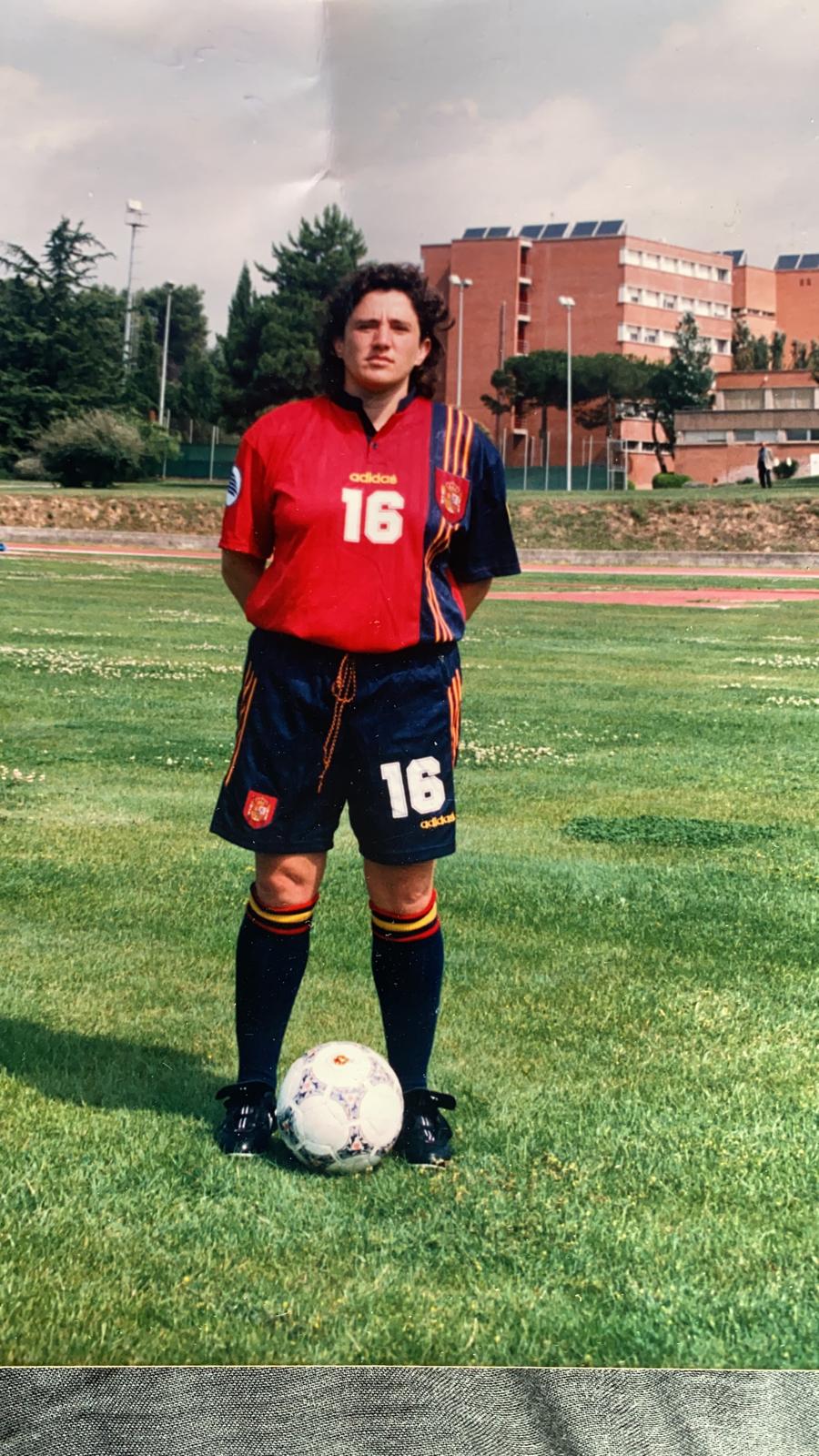Celsa, durante su etapa en la selección española. | L.N.C.
