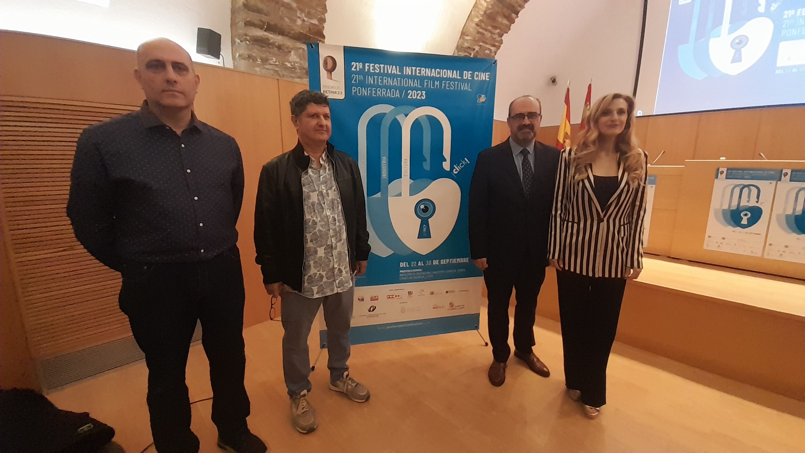 Mar Sancho apadrinó la presentación de la 21 edición del Festival Internacional de Cine en Ponferrada. | MAR IGLESIAS