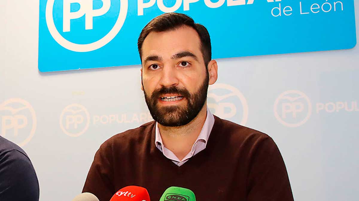 David Fernández, portavoz del PP en el Ayuntamiento de León. | L.N.C.