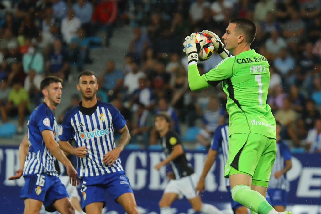 Andrés Prieto, el seguro bajo palos de la Deportiva en este inicio de liga. | SDP