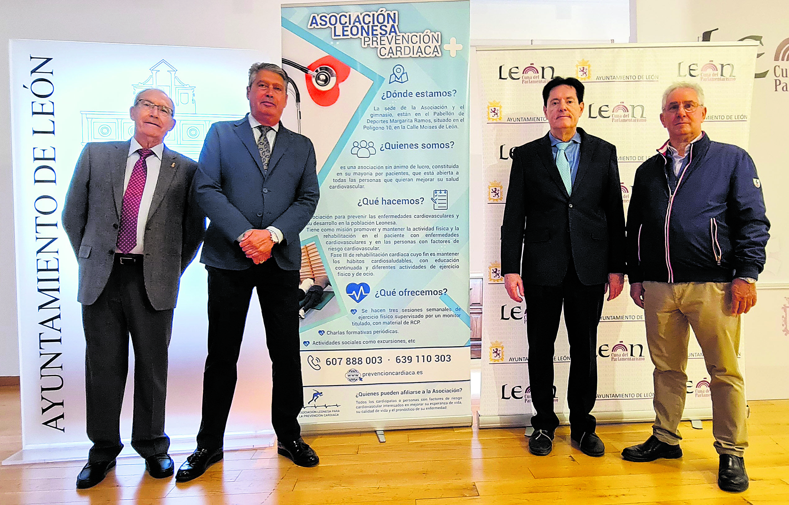 César Lausín, Luis Miguel García Copete, Esteban García Porrero y Miguel Macías. | L.N.C.