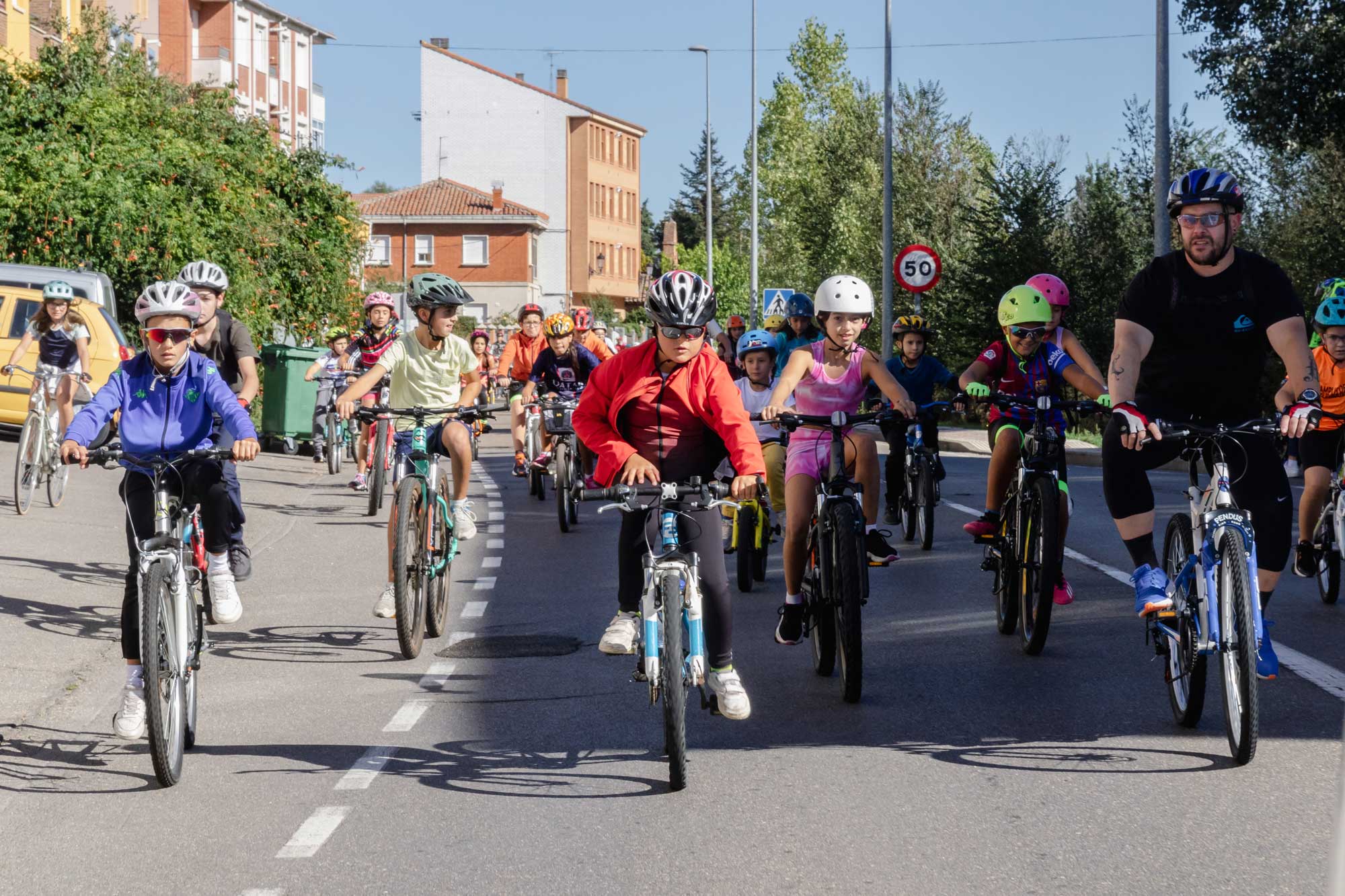 Villaquilambre celebró el 'Día de la Bici' este domingo. | NOEMÍ GARCÍA